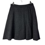 Loft Ann Taylor Petites Dark Gray Circle A-Line Skirt 2P Photo 1