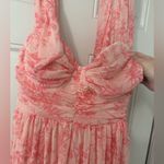 Maxi Coral Floral Dress Pink Size M Photo 2