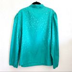 Blair  Vintage Tie Neck Elastic Cuff Blouse Size 10 Photo 7