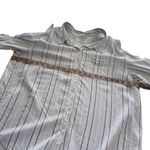 Wilfred Free Aritzia Linen Blend Relaxed Striped Button-down Shirt Small S Photo 13