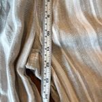 Briggs linen blend striped crochet pocket wide leg pant M Tan Size M Photo 7