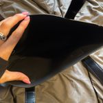 Givenchy  Parfume Black Glossy Faux Leather Tote Bag Photo 5