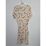 Modcloth Cherry Print retro swing Fit & Flare Dress mock neck & belt XL Photo 11