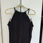 Black wrap halter swimsuit coverup Size L Photo 1