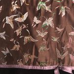 Old Navy eggplant purple Butterfly ribbon velvet shoulder bag tote ornate boho Photo 8