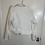 Double Zero White Denim Zipper Jacket Photo 7