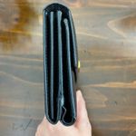 St. John Vintage  Black Leather Women's Wallet Bifold Photo 7