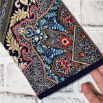 Westport Blue Red 3/4 Sleeve Casual Dress Bohemian boho style size 12 mini dress Photo 1