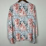 Tolani Kimono Top OS Multicolor Tie Dye 3/4 Dolman Sleeve Modal Boho Hippie White Size undefined Photo 14