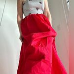 Vintage 90s Formal Dress Full Length Ball gown Size 4 Modern Red Prom Photo 2