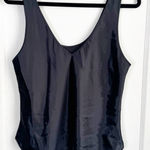 Farr West Vintage Satin Sleek Reversible Camisole Tank Top Black Style 123 Large Photo 0