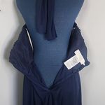 David's Bridal  Navy Blue Halter Style Dress Photo 7