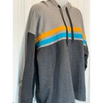 Torrid Gray Colorblock Striped Hoodie Sweatshirt Women 1X 0X Casual Oversized Photo 1