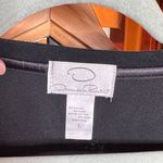 Oscar de la Renta  Women's Black Cotton  Blend Long Sleeve Henley Size Large Photo 1