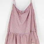 Urban Outfitters Nova Gingham Babydoll Mini Dress L Photo 0