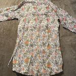 ZARA  Tunic Dress Womens Medium Pink Floral Paisley V Neck Tie Waist Cottagecore Photo 1