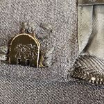 Vintage: Emanuel Ungaro ©️1990 ☻︎ Wool Menswear Inspired Pencil Skirt ☻︎ Grey Black Size 8 Photo 9