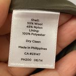 Talbots Petites Olive Green Wool Blend Zipper Pocket ALine Skirt Sz 8P Academia Photo 7