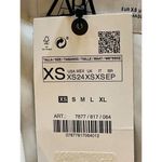 ZARA  Ivory And Black Pin Stripe Long Sleeve Cropped Twist Front Blazer Size‎ XS Photo 9