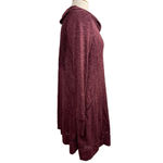 Women's Anthropologie Saturday Sunday Dress S Burgundy White Size M Photo 3