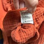 Kirundo 2 piece orange gauzy cotton outfit size Small Photo 6