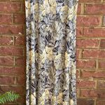 Elegant Strapless Dress in Black and Gold Floral Yellow Size 1X Photo 0