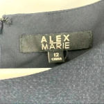 Alex Marie Alex/Marie Women's Navy‎ Blue Shift Sleeveless Lined Career Dress Size 12 Photo 6