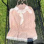 Energie Sheer polka dot Strappy Top M Photo 0