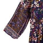 JODIFL Dark Floral Peasant Maxi Dress Photo 4
