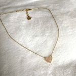 Kendra Scott Ari Heart Gold Pendant Necklace in Rose Quartz Photo 0