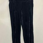 Soma NEW  Velvet Pants Size Large Gray Loungewear Elastic Waist Pant with Pockets Photo 0