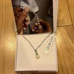 Solitaire  freshwater pearl necklace silver Photo 0