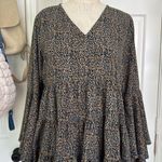 Andthewhy  leopard tiered bell sleeve blouse Photo 6