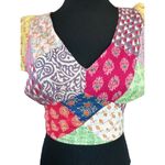 LOVE THE LABEL Patchwork Cotton
Voile Crop Top Size Size M Photo 6
