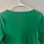 Old Navy ⭐️ bright green long sleeve tshirt with ruffles on chest size medium Photo 9