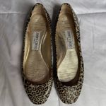Jimmy Choo  RARE Leopard Print Glitter Patent Leather Ballet Flats Photo 1