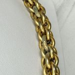 Vintage Chunky Panther Cat Charm Front Hook Gold Tone Necklace ✨ Photo 12