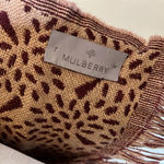 Mulberry  women’s speckled pattern fringe scarfs Photo 3