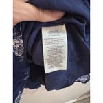 Ralph Lauren Polo Womens Blue Floral Smocked V Neck Long Sleeve Blouse XXL Photo 4