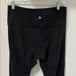 Lululemon  Black Wonder Under Ribbed Panel Leggings Photo 6