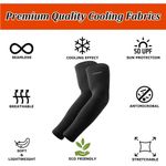 3 Black Arm Sleeves with Segmented Knitting Tech Photo 1