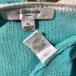 Liz Claiborne New York Open Cardigan Drapery Crochet Trim SZ XL Boho Cottage Green Photo 7