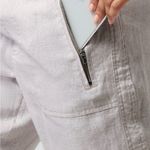 Athleta Cabo Tide Linen Jogger Pants Travel Zip Pockets NWOT camo print Photo 3