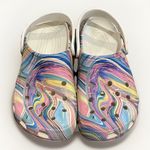 Crocs Out of this World Classic Clog Shoe Unisex M9 W11 Multicolor Comfort White Size 10 Photo 0