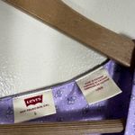 Levi's Levi’s Skylar Floral Mini Dress Size L Pastel Purple Flutter Sleeve Cottagecore Photo 4