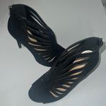 Jessica Simpson  Black caged embellished high heels Sz 9.5 Photo 1