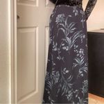 Josephine Chaus Vintage Floral Maxi Skirt Size 10‎ Blue Whimsigoth Photo 1