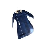 Vintage 1960s Adele Simpson for Hovland Swanson Navy Blue Coat Dress Size 10 Photo 14