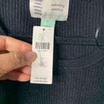 Anthropologie  Parvati black‎ Knit sweater Midi Dress long sleeves size large Photo 7