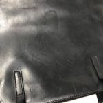 Made in France black leather tote purse Photo 7